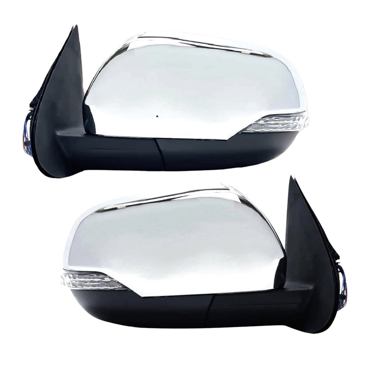 Side Wing Mirror Pair Suitable for Mitsubishi Triton 2.4L-0