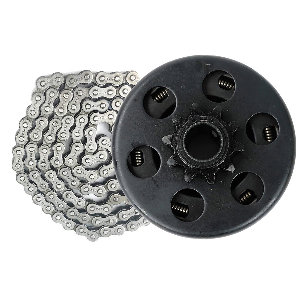 Centrifugal Clutch 3 or 4 Inch Bore 10 Tooth With 420 Chain Suitable For Go-Kart 6.5HP-1