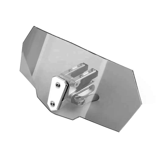 Motorcycle Windshield Clip-On Extension Spoiler Wind Deflector Suitable For Windscreen Smoke-0