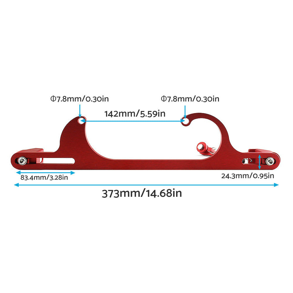 Throttle Cable Carb Bracket Carburetor Billet Aluminum Red Suitable For Carb 4150 / 4160-3