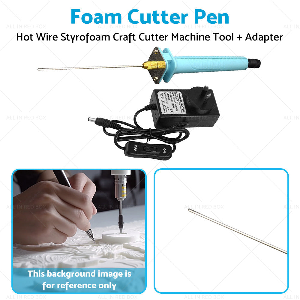 Foam Cutting Pen Hot Wire Styrofoam Craft Cutter Machine Tool  Adapter AU-4