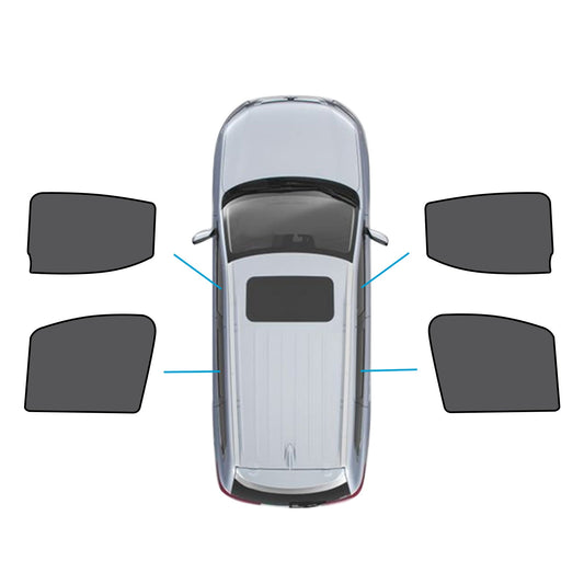 Front & Rear Magnetic Sun Shade Mesh Blind Suitable For LDV T60 Ute 2017-2024 UVB Protection-0