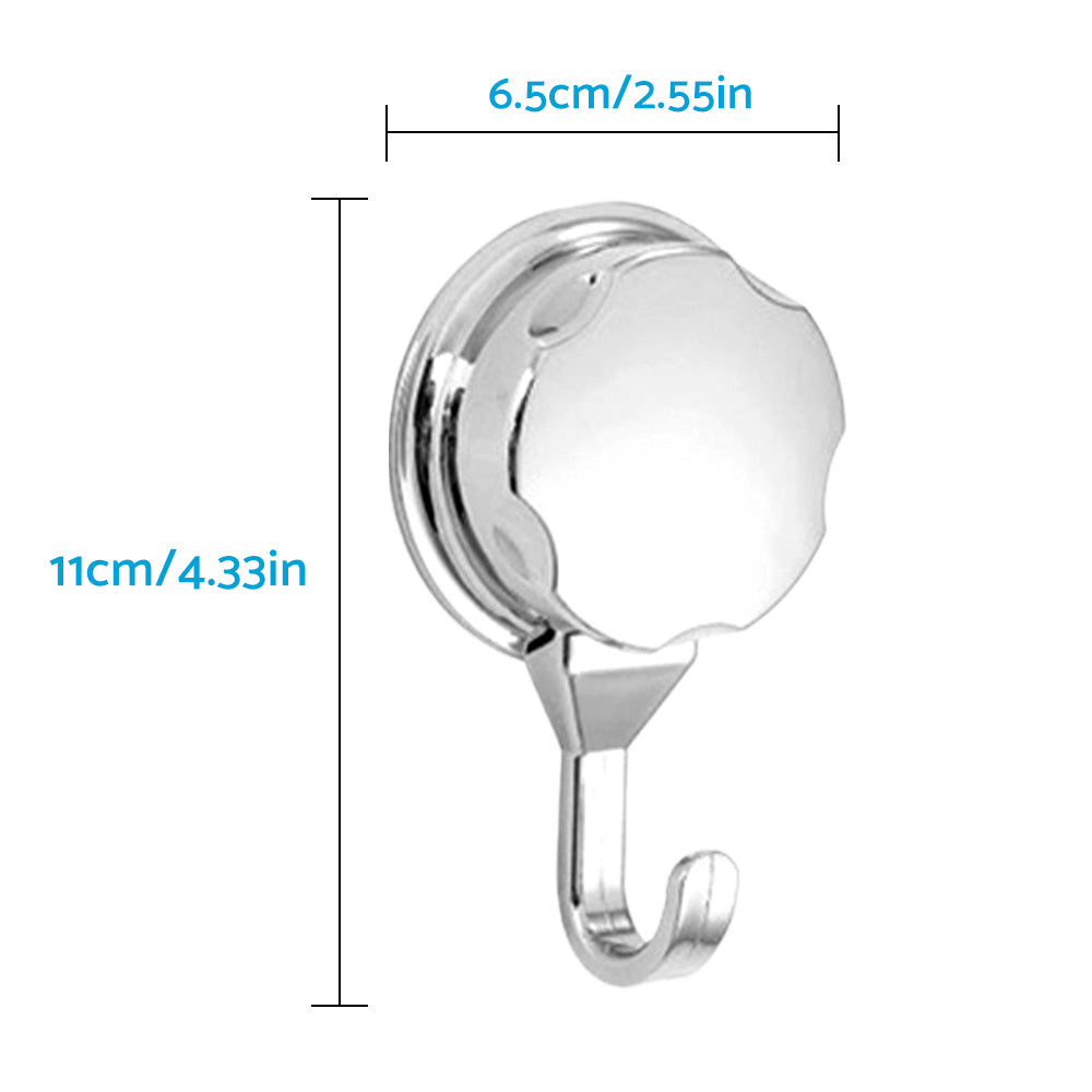2PCS Strong Vacuum Suction Cup Hook Bathroom Kitchen Towel Shower Hooks Holder-1