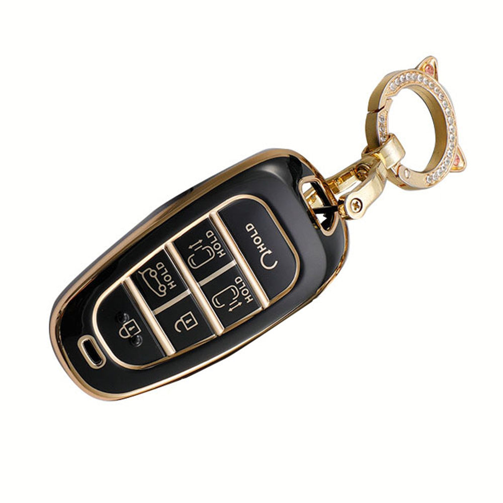 6-Button TPU Car Remote Key Fob Cover Suitable For Hyundai Sonata / Tucson / Santa Fe-1