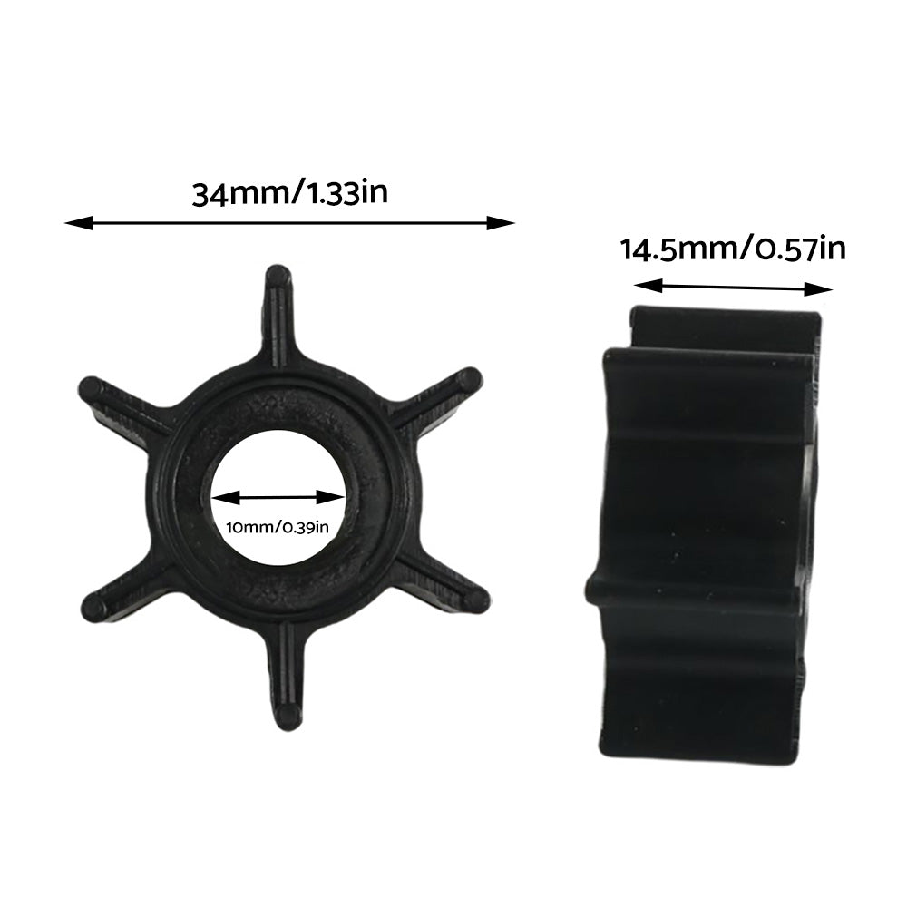 Water Pump Impeller for Mercury Mariner 3.3 or 4 or 5 or 6 Outboard 47-16154-3 47-161543-3