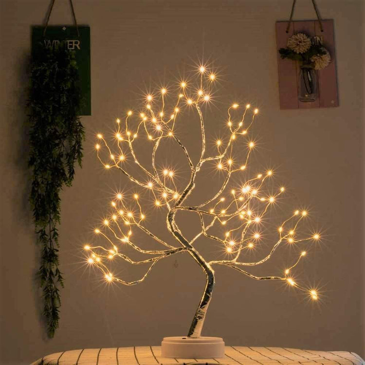 Battery Powered USB LED Fairy Tree Light Copper Wire Home Party Decoration Lamp-4