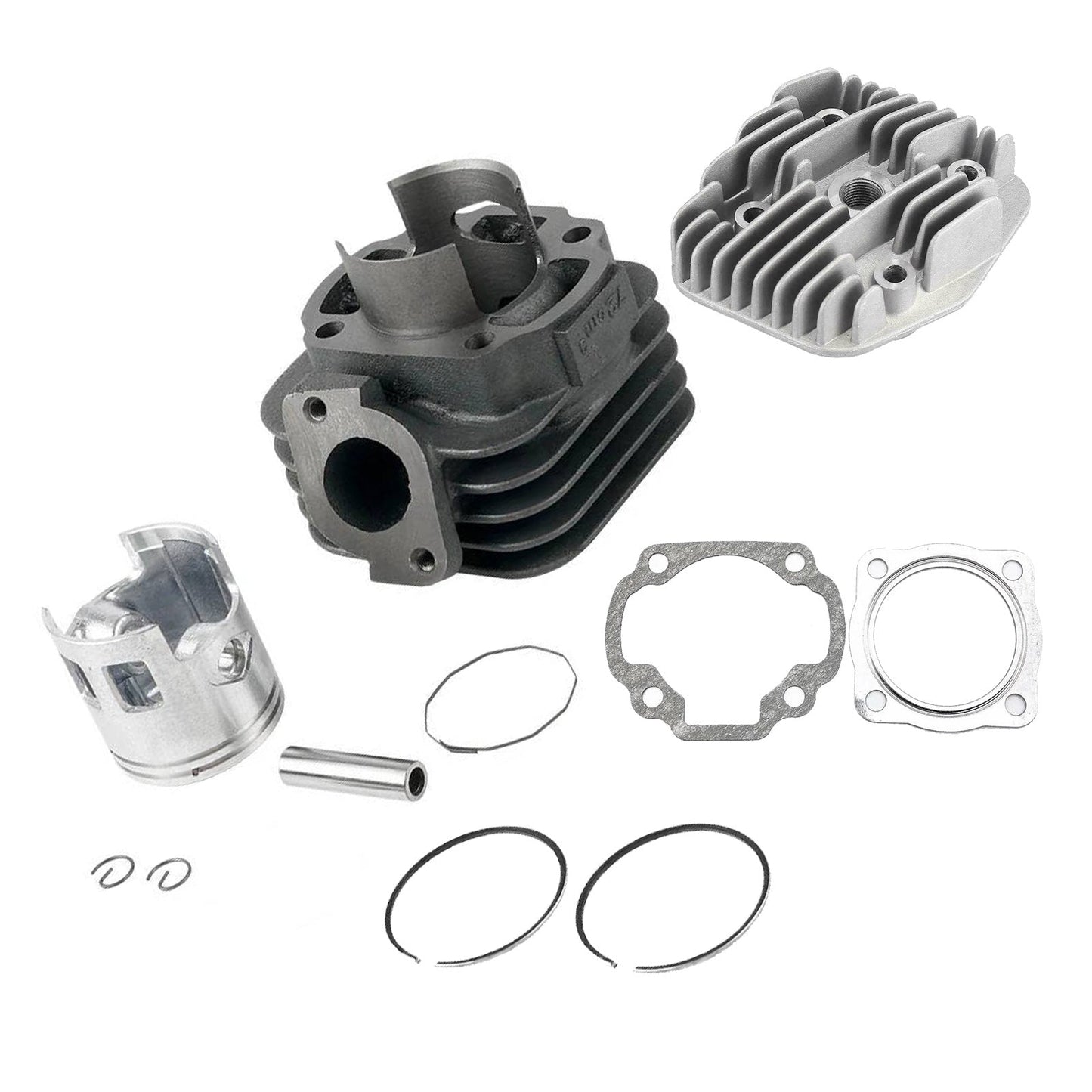 47mm Big Bore Cylinder Head & Piston Kit Suitable For Yamaha Clone Jog 50 - 70CC - Frazy's Auto Parts