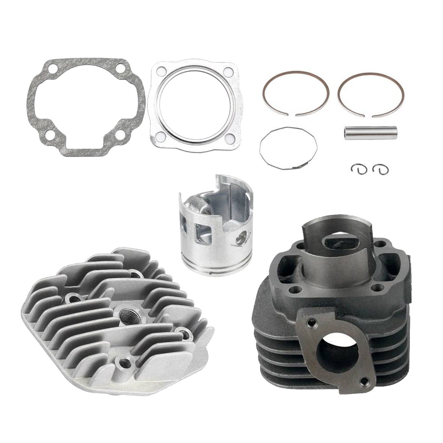 47mm Big Bore Cylinder Head & Piston Kit Suitable For Yamaha Clone Jog 50 - 70CC - Frazy's Auto Parts