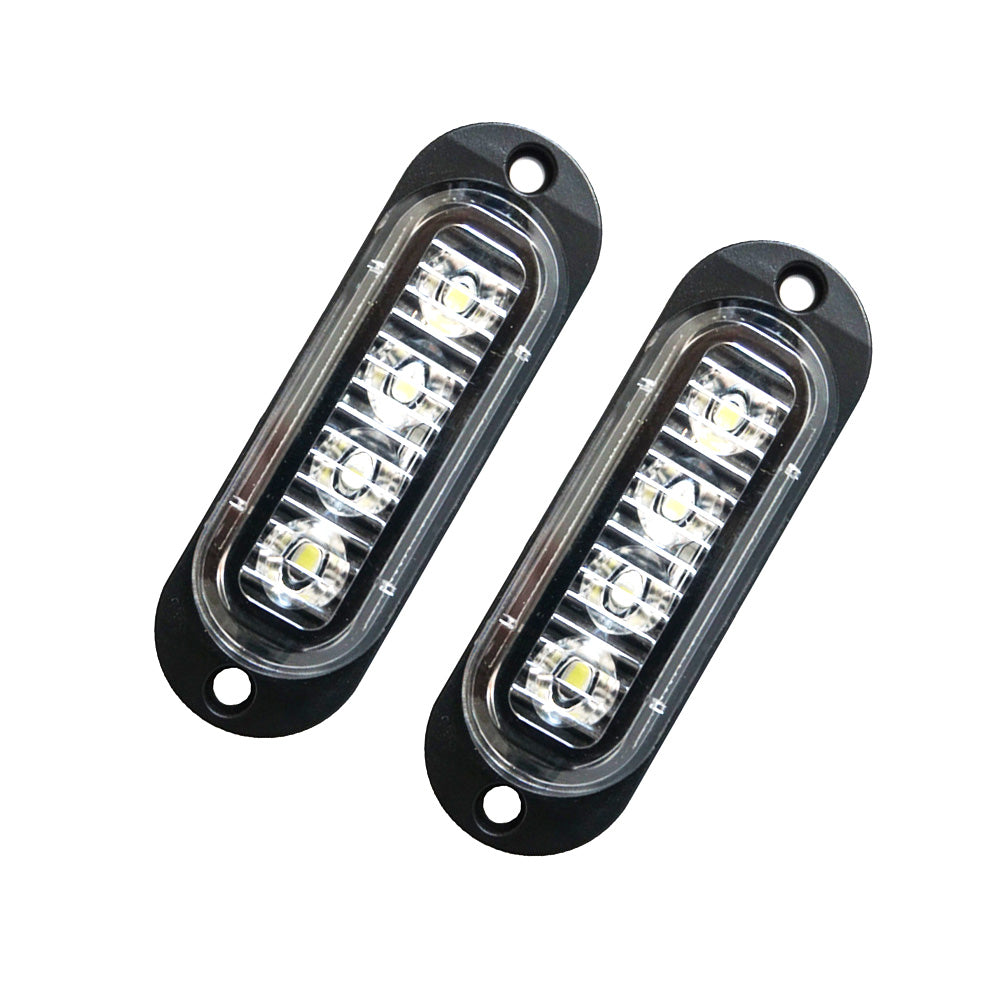White 4LED Clearance Side Marker Light Suitable For Truck, Trailer & Caravan-1