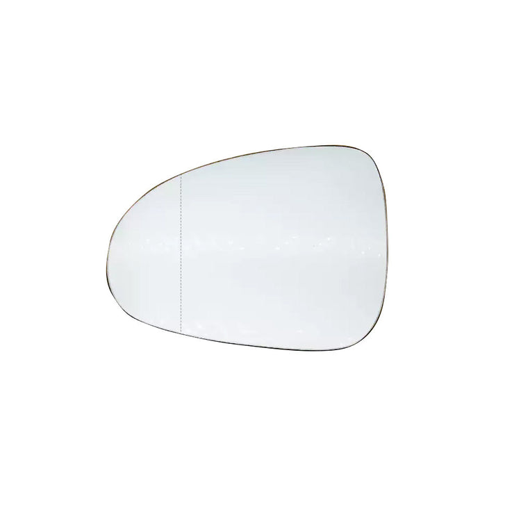 Left Heated Convex Mirror Glass with Base Suitable For VW Touareg 7P 2011-2018-0
