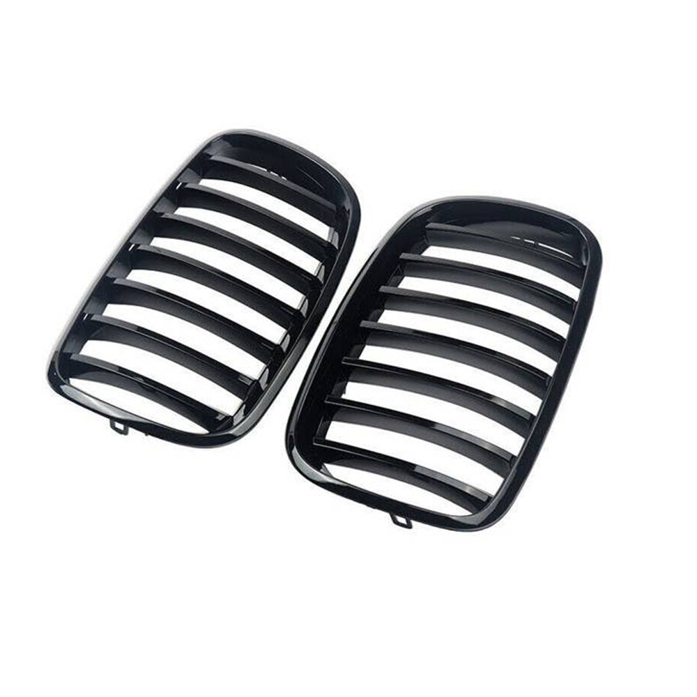 Front Bumper Kidney Grill Grille Gloss Suitable For BMW E70 X5 E71 X6 2007-2013-2
