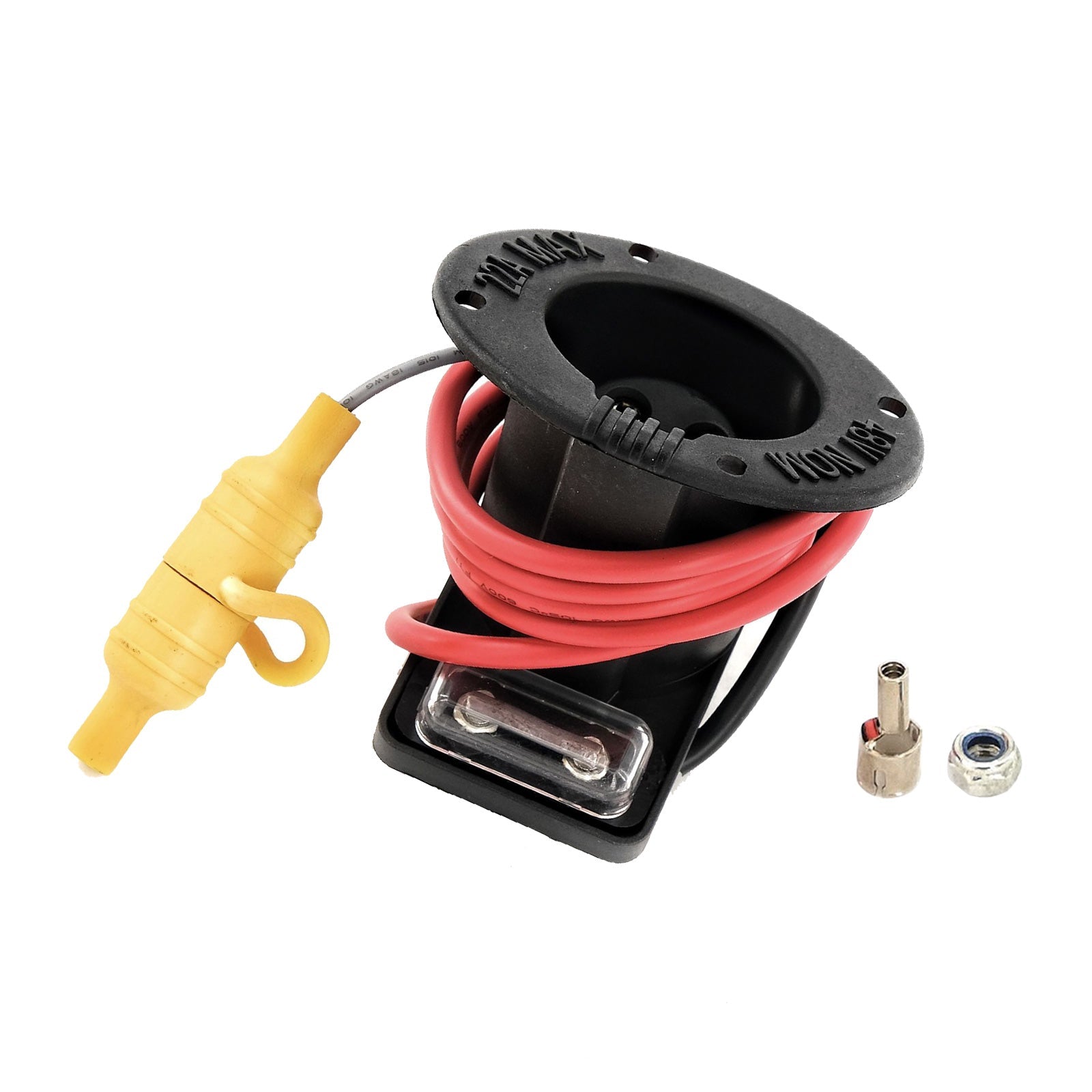 48V Golf Car Charger Receptacle and Fuse Assembly Suitable for Club Car DS 2000 - Up - Frazy's Auto Parts