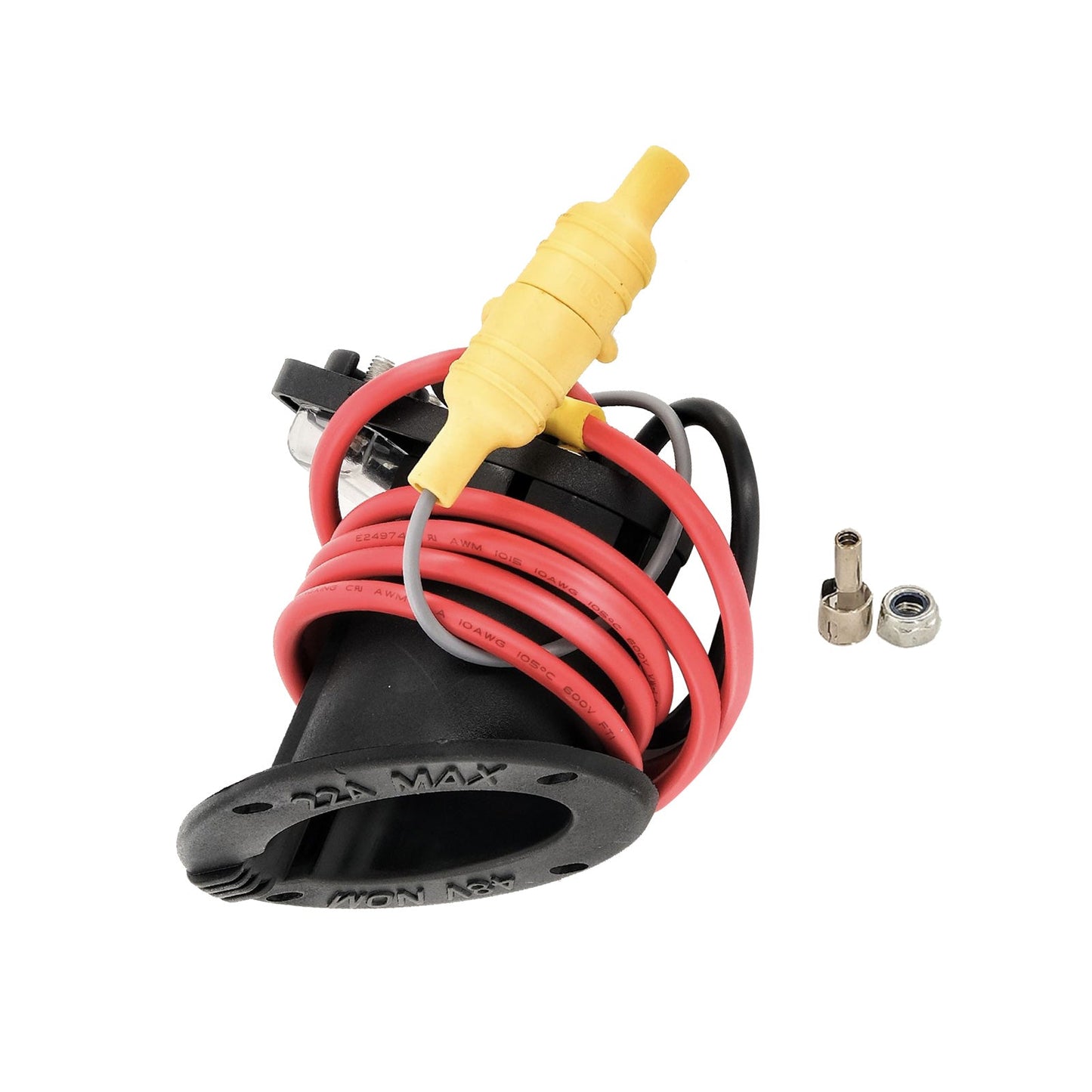 48V Golf Car Charger Receptacle and Fuse Assembly Suitable for Club Car DS 2000 - Up - Frazy's Auto Parts
