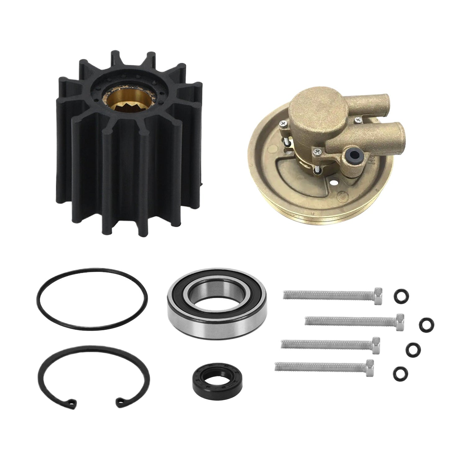 Pump Rebuild Kit With Raw Water Impeller Suitable For Volvo Penta 21212799-1