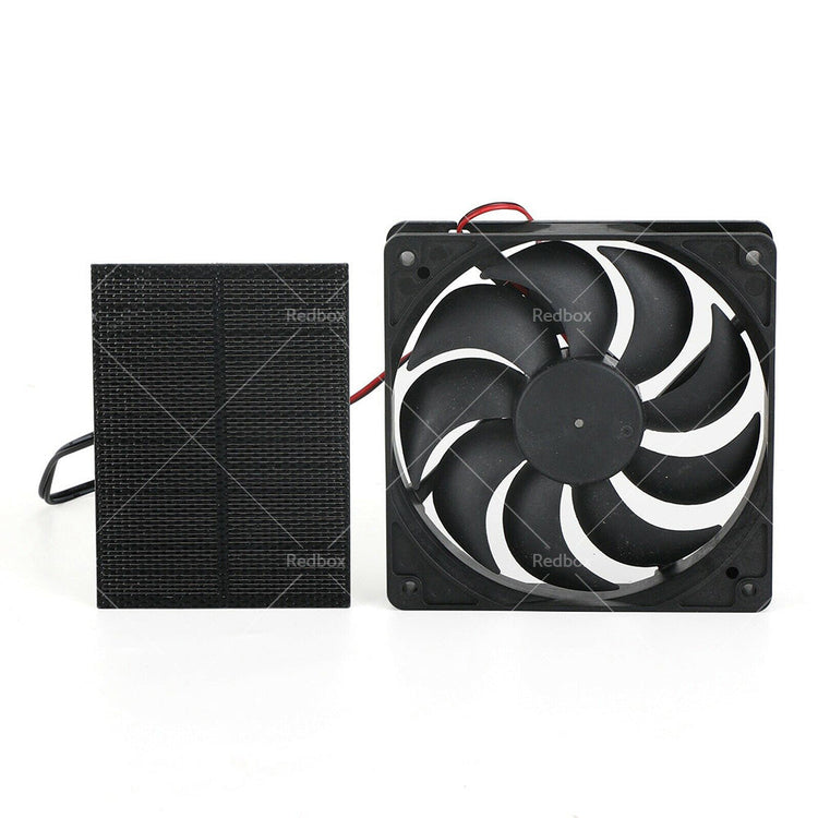 3W Solar Panel Powered Fan Mini Ventilator For Greenhouse Pet or Dog Chicken House-2