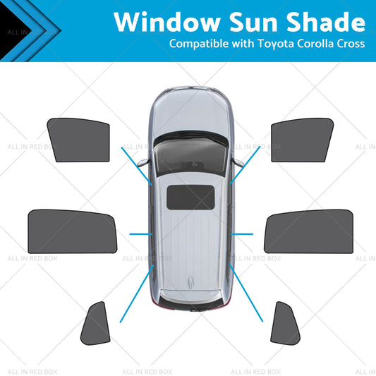 Front & Rear Window Magnetic Mesh Sun Shade Suitable For Toyota Corolla Cross-0