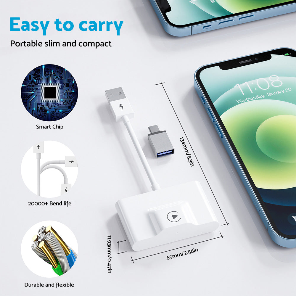 Wireless CarPlay Adapter Suitable For iPhone Apple CarPlay Dongle for OEM Wired CarPlay-1