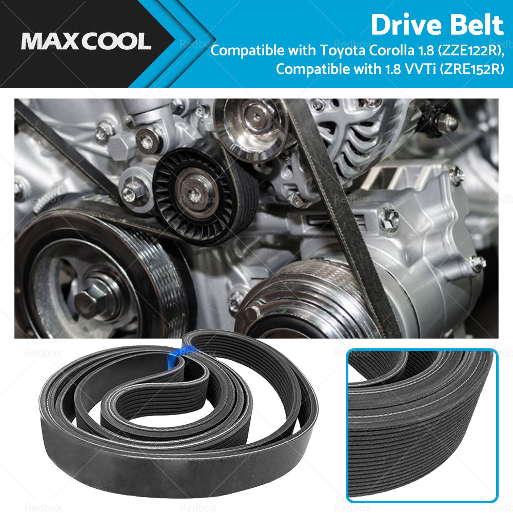 Ribbed Belt 6PK1810 Suitable for Toyota Corolla 1. 8 ZZE122R 1. 8VVTi ZRE152R-0