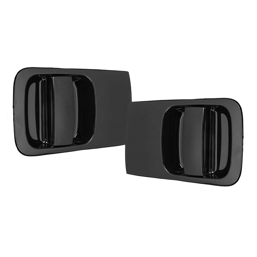 Pair LH+RH Outer Sliding Door Handle Black Fits For Hyundai ILoad IMax Van 2008-2019-0