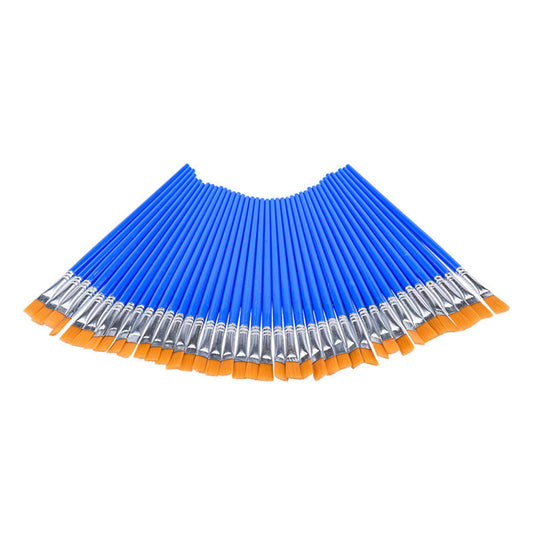 Flat Paint Brushes Set 50-200x Suitable For Detail Painting Craft Art and Gift Applications-0