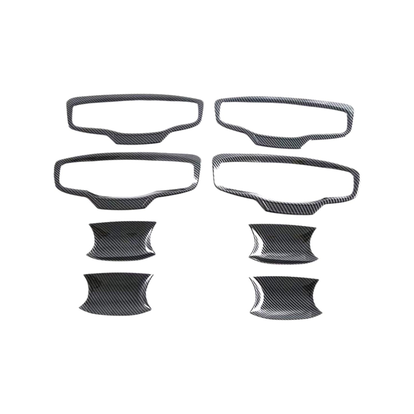 Carbon ABS Door Handle Bowl Cover Trim Suitable For Mitsubishi MV Triton 2023-2025-3