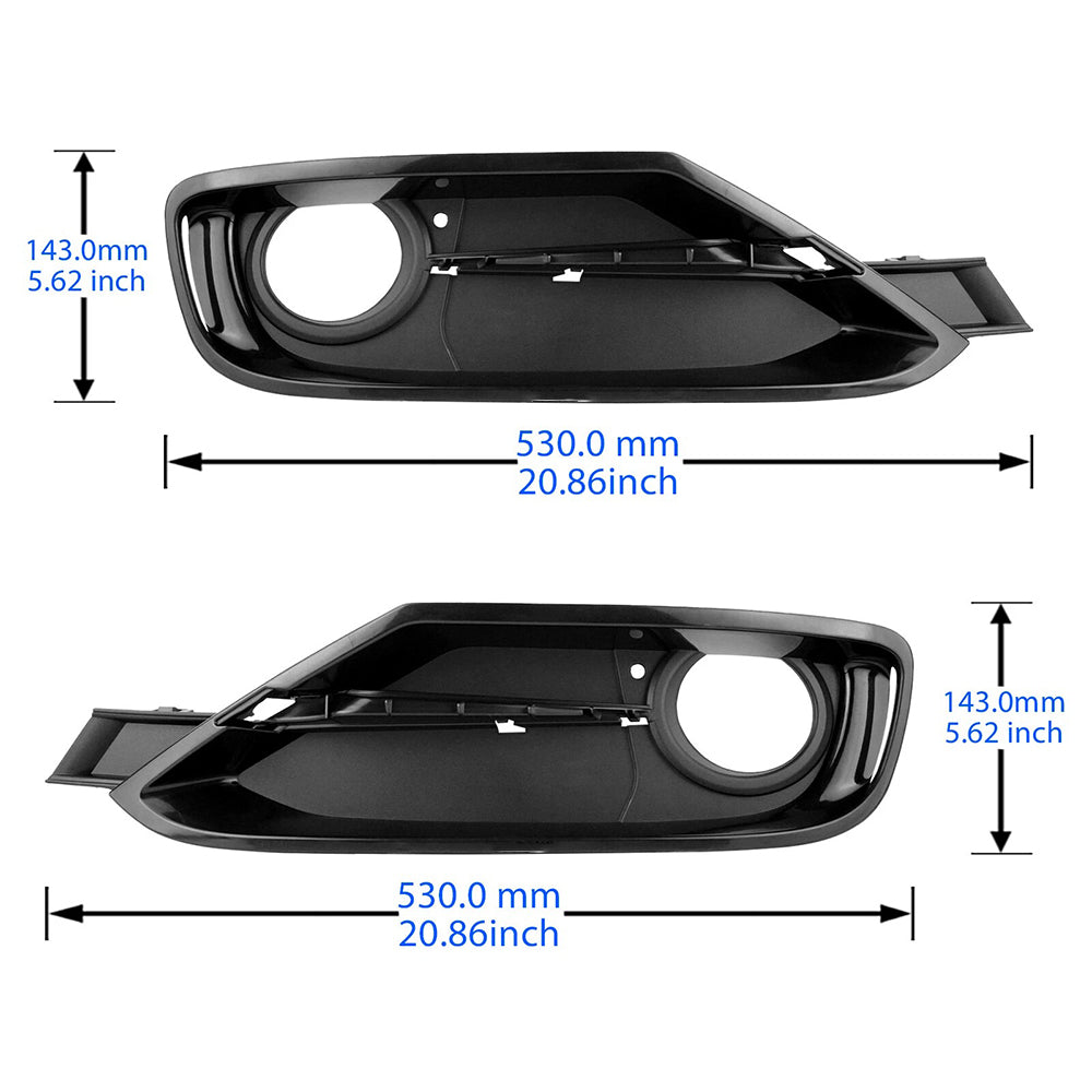 Front Fog Light Cover Grille LH RH Suitable for BMW 3 Series F30 F31 2013–2015-4