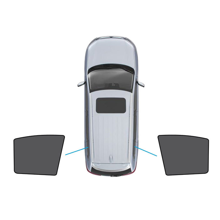 2x Triangular Window Magnetic Mesh Sunshades Suitable For Kia Carnival YP Series-0