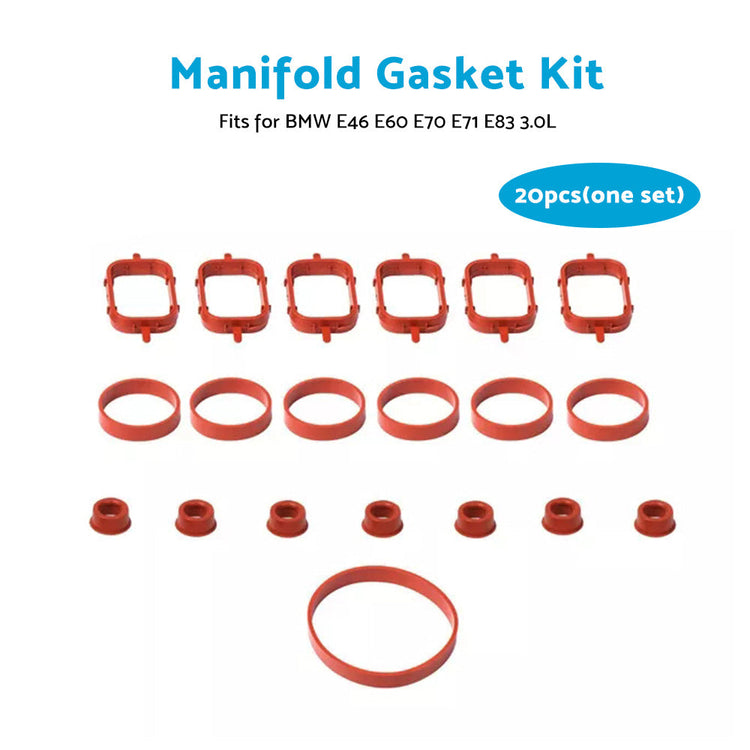 Intake Inlet Manifold Gasket Kit Suitable for BMW E83 X3 E70 X5 E71 X6 3 5 Series E46 E60-1