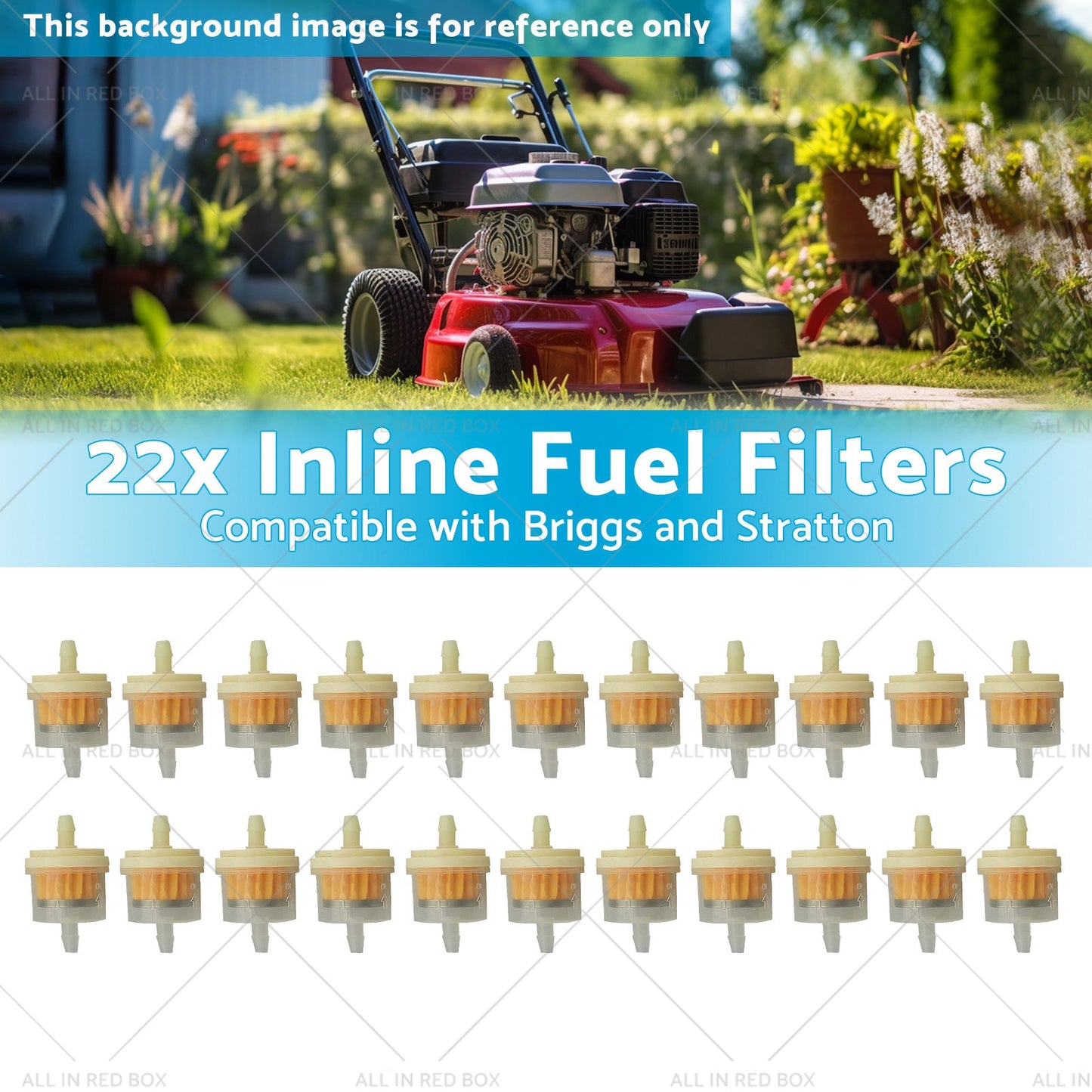 22x Inline Fuel Filter Suitable For Briggs & Stratton 691035 / 493629 16HP-24HP-1