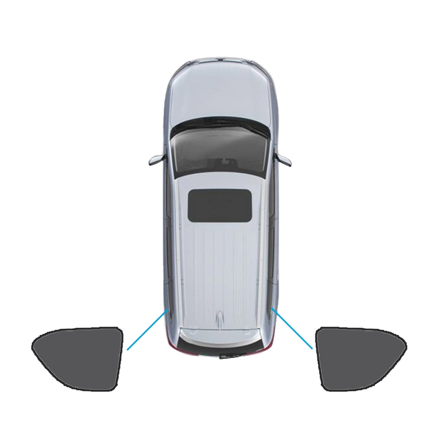 Car Window Magnetic Sun Shade Suitable For Nissan Patrol Y62 Series 2012-2024-3