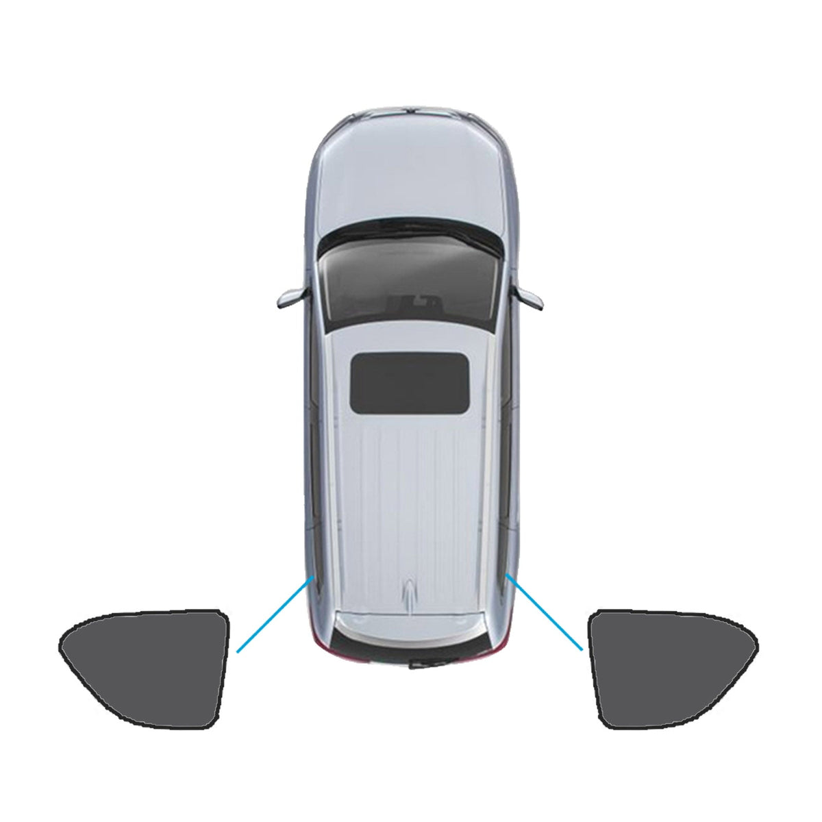 Car Window Magnetic Sun Shade Suitable For Nissan Patrol Y62 Series 2012-2024-3