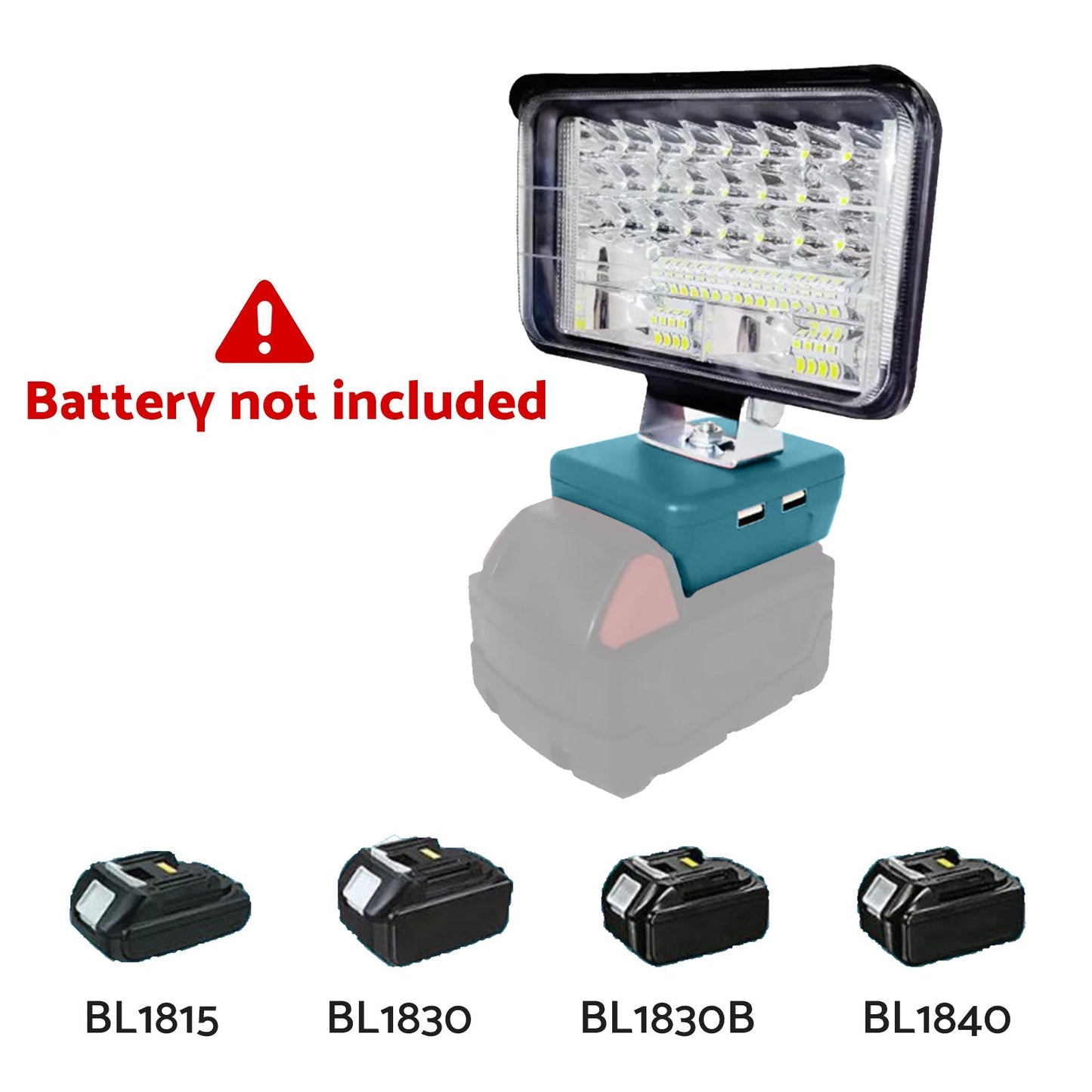 4in LED Work Light Suitable For Makita 18V Li - Ion Battery Workshop Flashlights - Frazy's Auto Parts