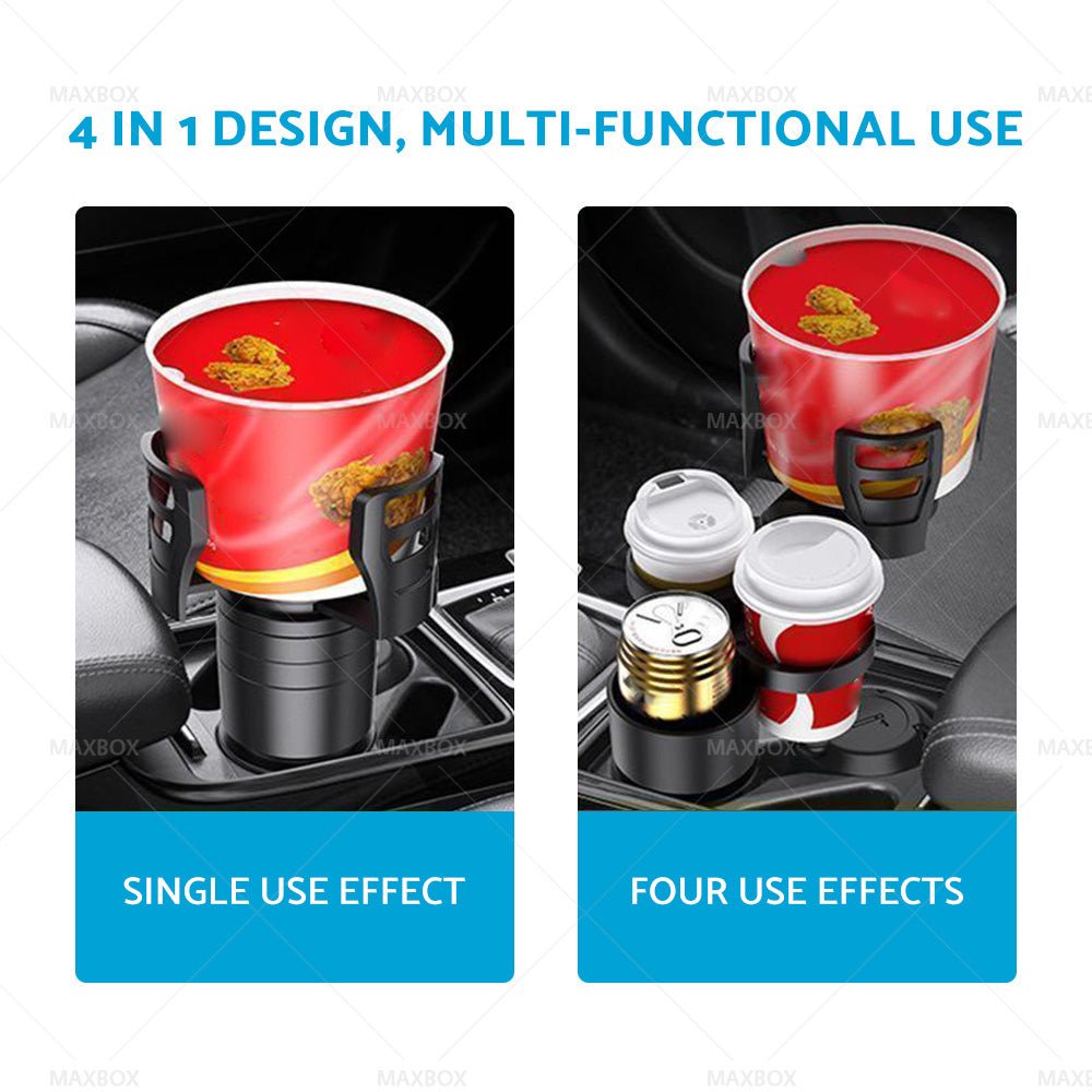 4in1 Adjustable Cup Holder Expander Adapter Base Tray Car Drink Bottle Holder - Frazy's Auto Parts
