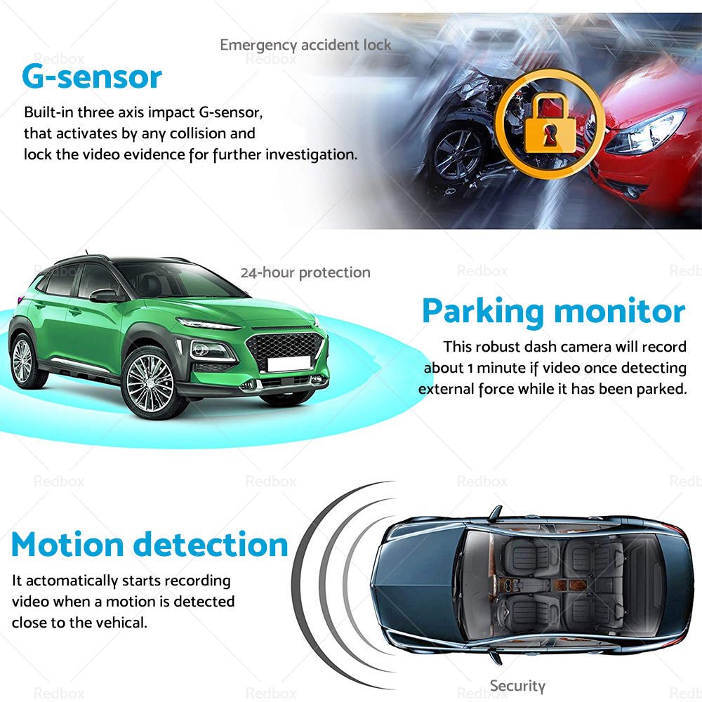 4K Built in WiFi GPS Car Dash Camera Recorder UHD 2160P LCD 170 Degree WDR Night Visio - Frazy's Auto Parts