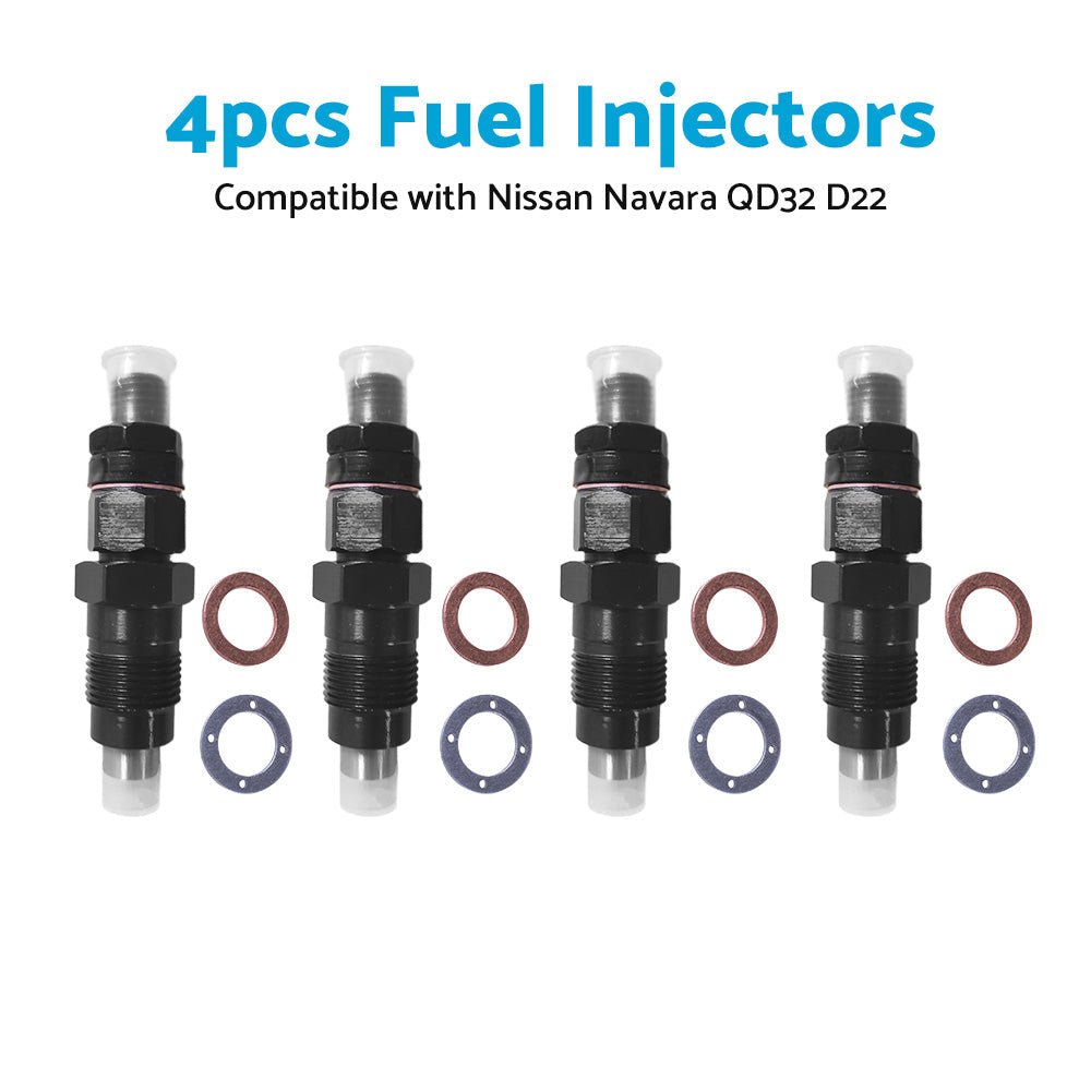 4PCS Desiel Fuel Injectors Suitable for Nissan Navara QD32 D22 3. 2L 1997 - 2001 - Frazy's Auto Parts