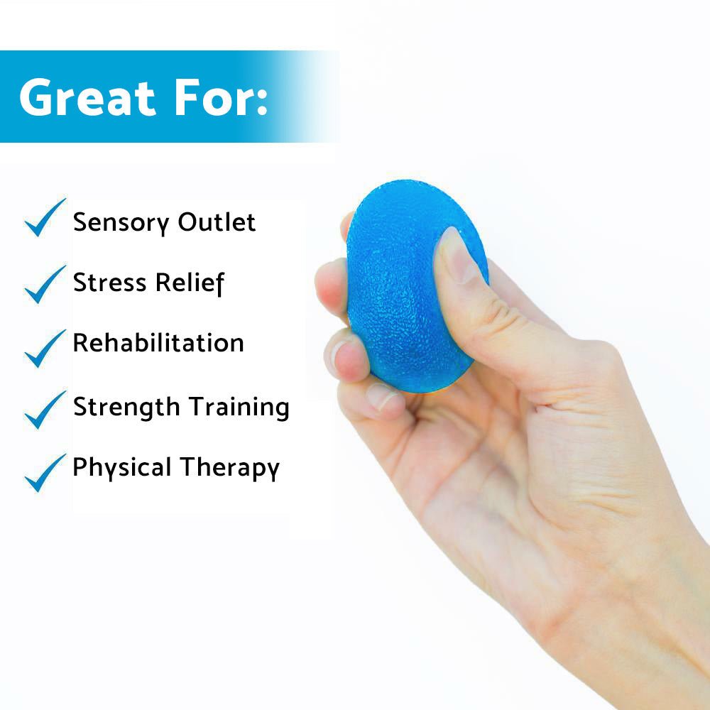 4PCS Hand Therapy Stress Relief Exercise Balls Hand Grip Strengthener Fing - Frazy's Auto Parts
