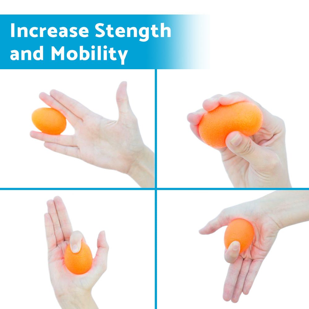 4PCS Hand Therapy Stress Relief Exercise Balls Hand Grip Strengthener Fing - Frazy's Auto Parts