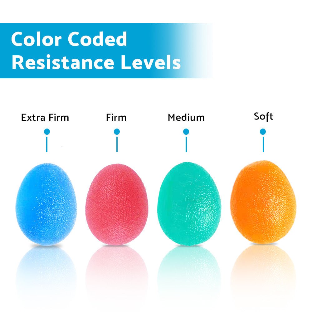 4PCS Hand Therapy Stress Relief Exercise Balls Hand Grip Strengthener Fing - Frazy's Auto Parts