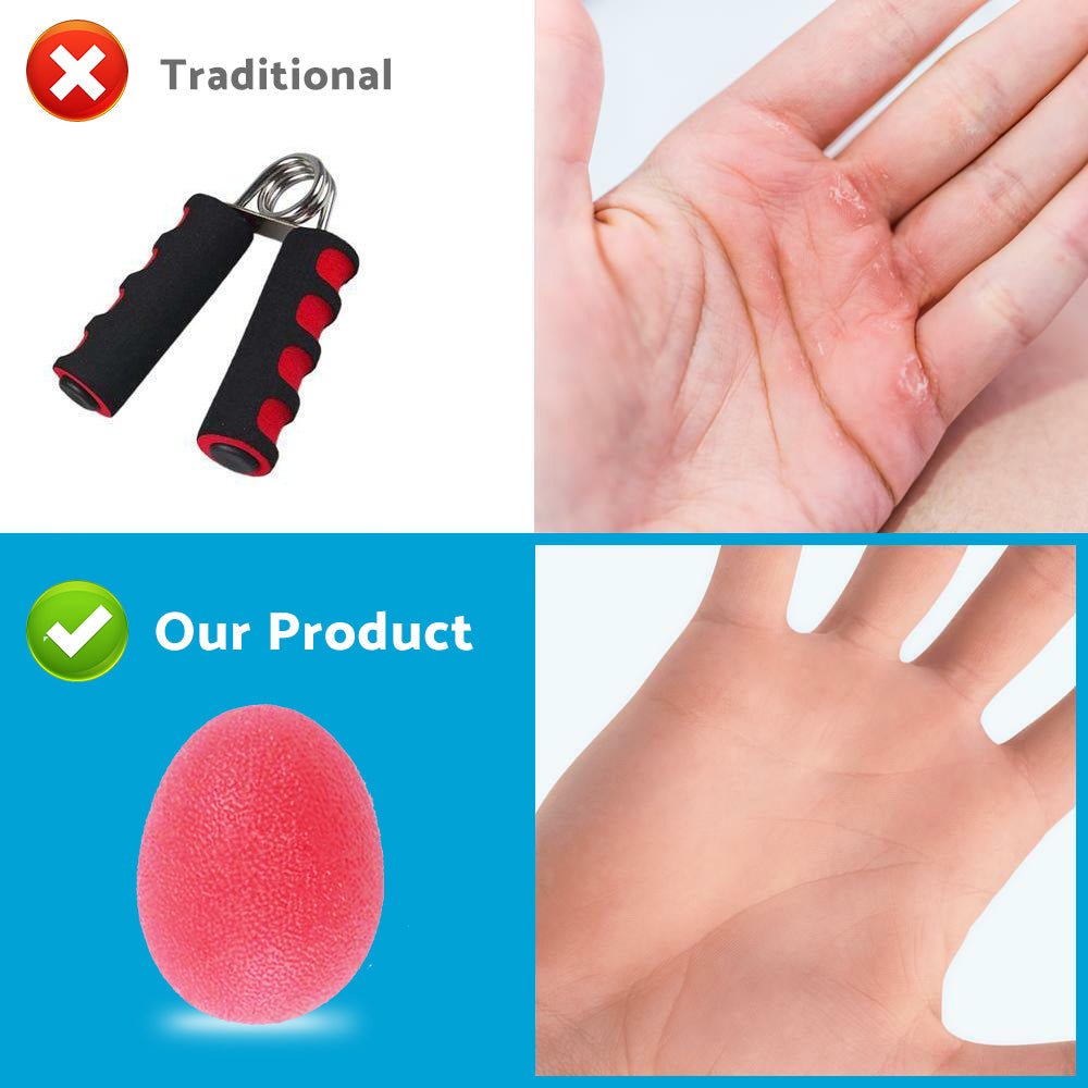 4PCS Hand Therapy Stress Relief Exercise Balls Hand Grip Strengthener Fing - Frazy's Auto Parts