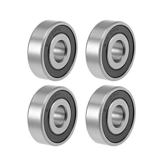 4x 6202 - 16 - 2RS Ball Bearings 16x35x11mm Double Sealed Chrome Steel Suitable For Various Applications - Frazy's Auto Parts