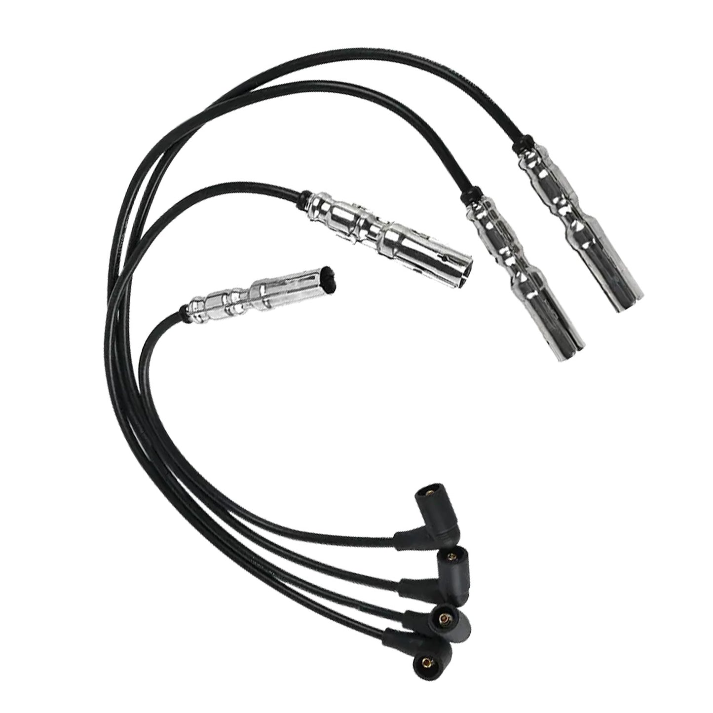 4x 7mm Ignition Spark Plug Wires Suitable For VW Beetle / Golf / Jetta 2.0L L4 1998 - 2015 - Frazy's Auto Parts