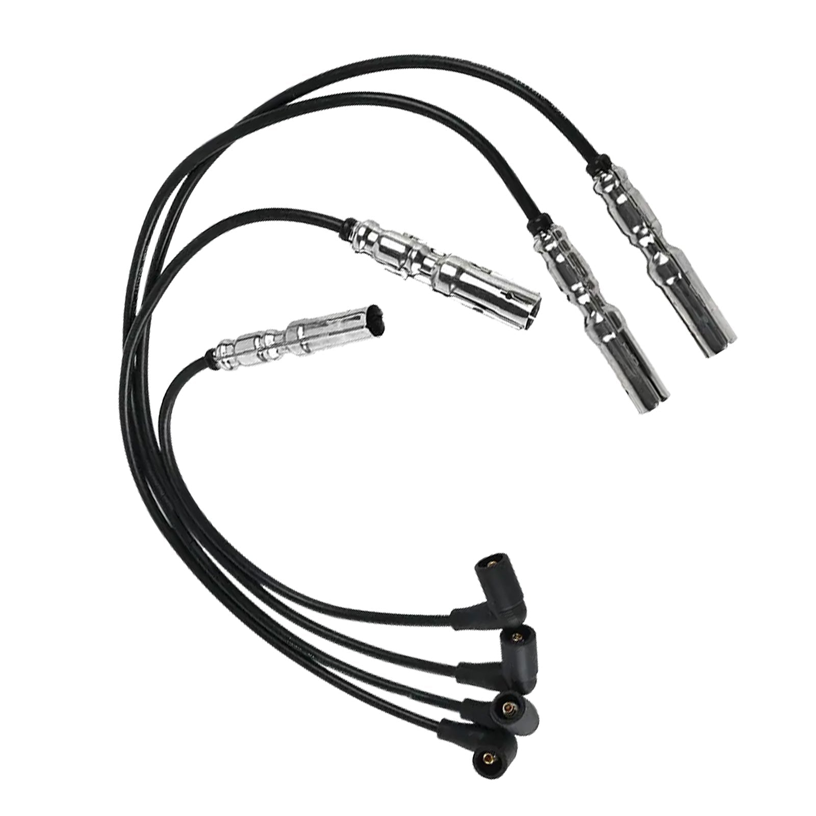 4x 7mm Ignition Spark Plug Wires Suitable For VW Beetle / Golf / Jetta 2.0L L4 1998 - 2015 - Frazy's Auto Parts