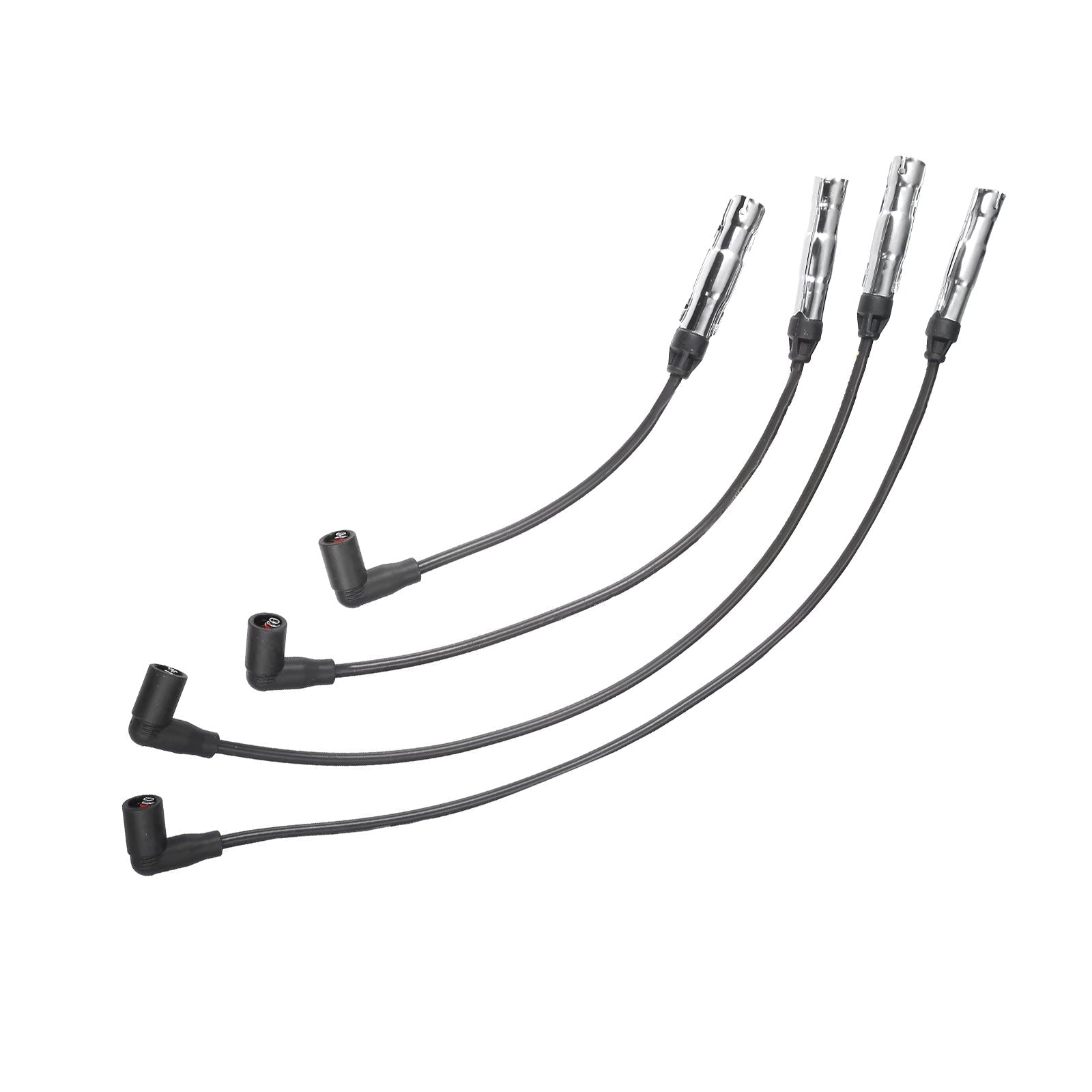 4x 7mm Ignition Spark Plug Wires Suitable For VW Beetle / Golf / Jetta 2.0L L4 1998 - 2015 - Frazy's Auto Parts