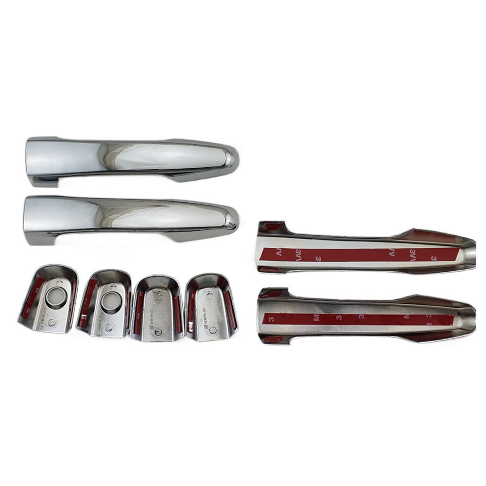 4x Chrome Door Handle Covers Suitable For Mitsubishi Triton MN ML 2006 - 2014 - Frazy's Auto Parts