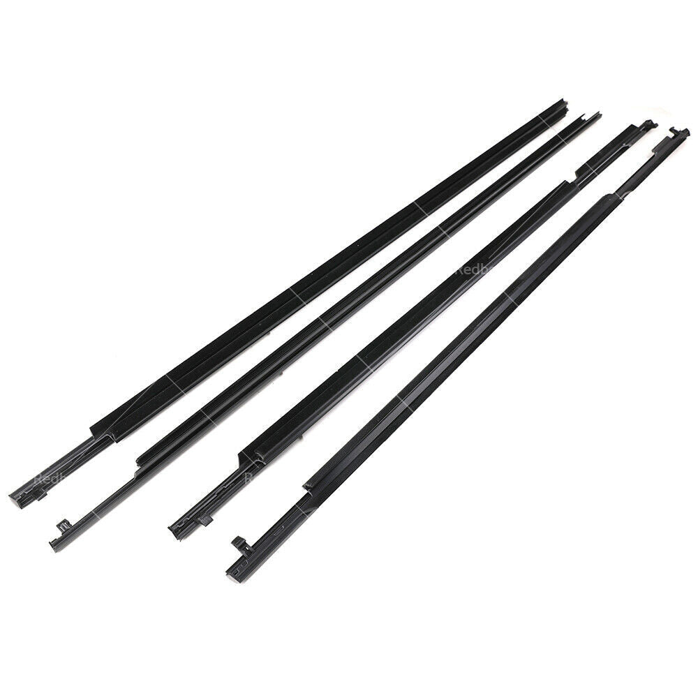4x Door Glass Seal Weatherstrip Suitable For Toyota Landcruiser Prado 120 Series - Frazy's Auto Parts