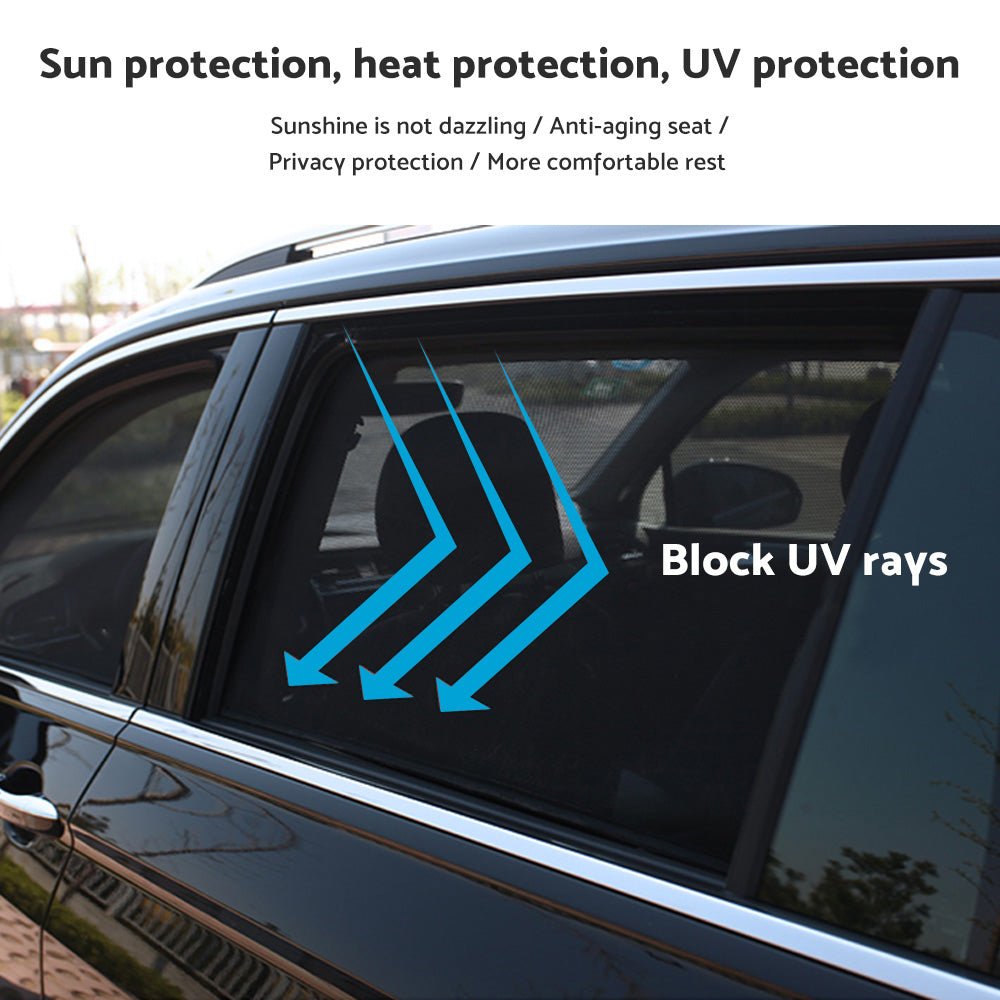 4x Magnetic Car Window Privacy Sun Shades Suitable For Ford Ranger PX2 3 2015 - now - Frazy's Auto Parts