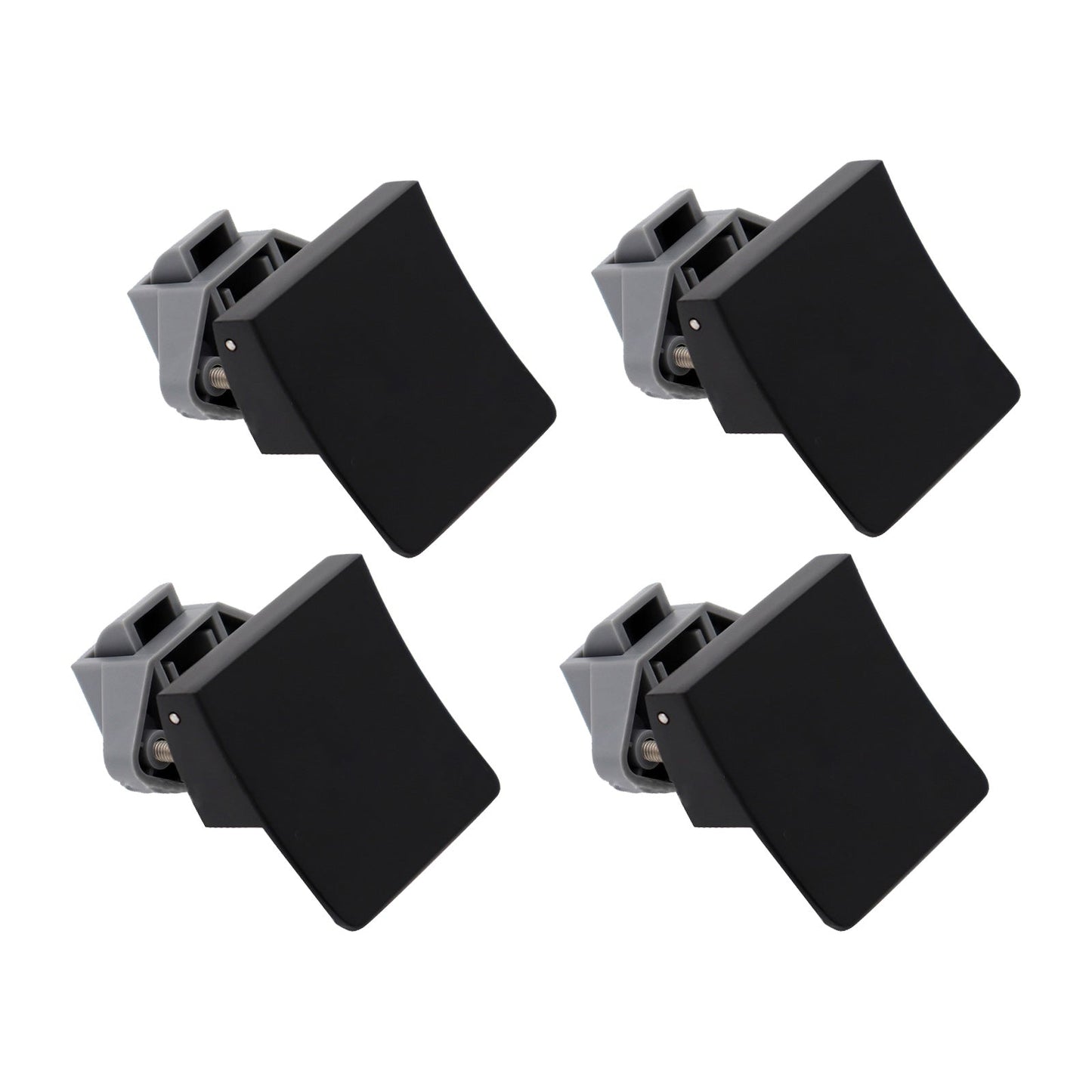 4x Square Handle Push Locks Suitable For Caravan RV Marine Door & Cupboard Latch - Frazy's Auto Parts