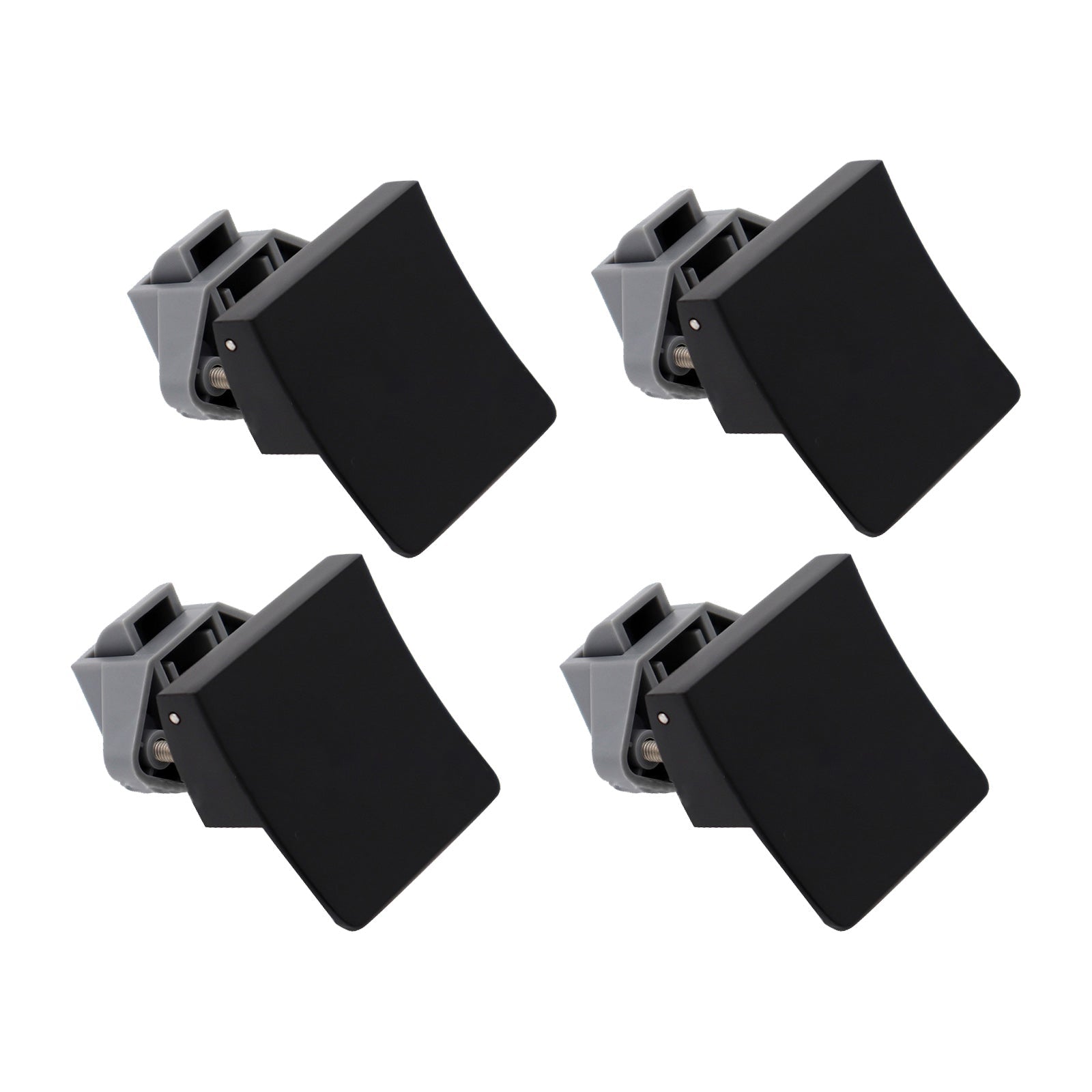 4x Square Handle Push Locks Suitable For Caravan RV Marine Door & Cupboard Latch - Frazy's Auto Parts