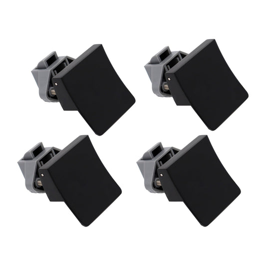 4x Square Handle Push Locks Suitable For Caravan RV Marine Door & Cupboard Latch - Frazy's Auto Parts