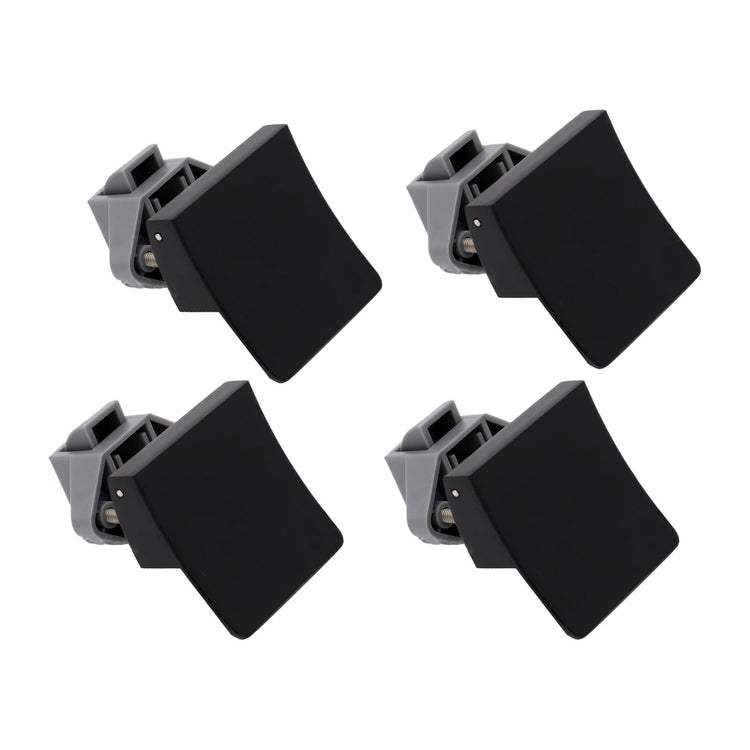 4x Square Handle Push Locks Suitable For Caravan RV Marine Door & Cupboard Latch - Frazy's Auto Parts